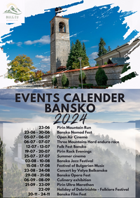 Events calender Bansko 2024