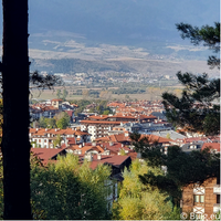 View of the city of Bansko.