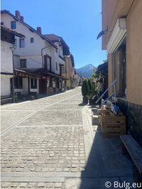 Shopping street of Bansko